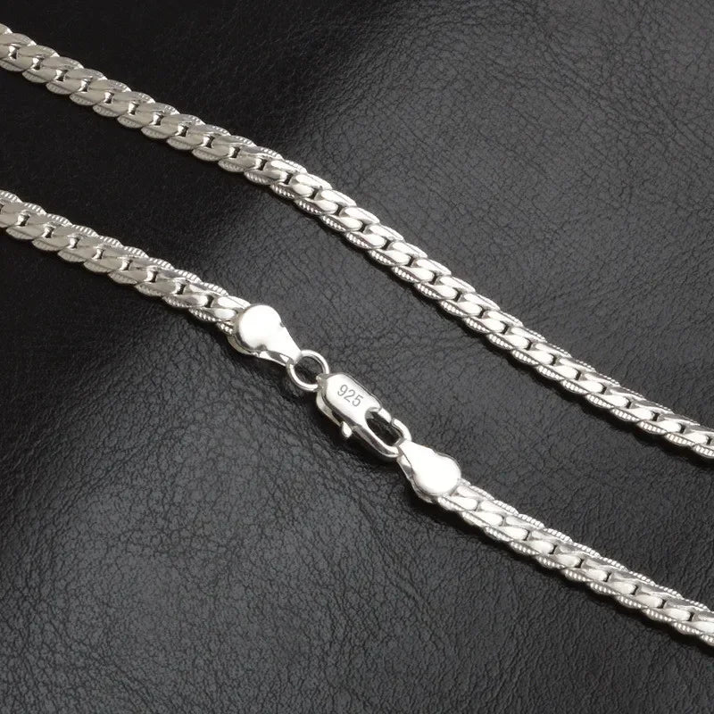 Unisex 925 Sterling Silver Chain