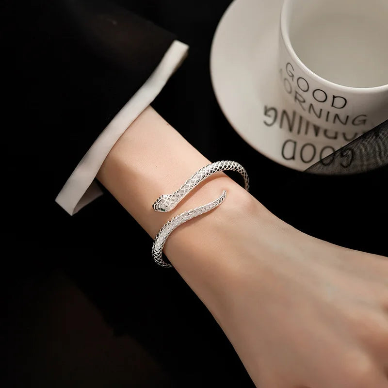 925 Sterling Silver Snake Bracelet