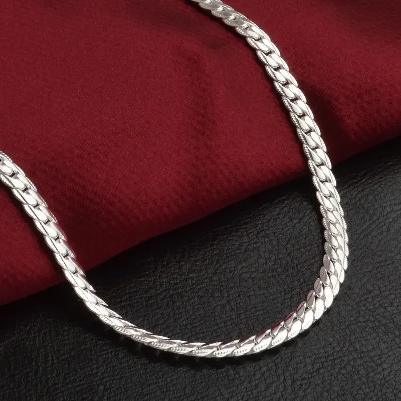 Unisex 925 Sterling Silver Chain